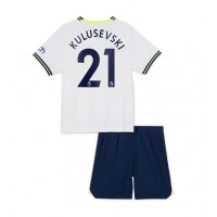 Tottenham Hotspur Dejan Kulusevski #21 Fotballklær Hjemmedraktsett Barn 2022-23 Kortermet (+ korte bukser)